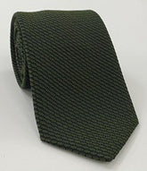 Forest Green & Midnight Blue Cashmere/Silk Grenadine Grossa Silk Tie SCGGT-7